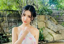 天冷就是要泡汤啊！AV豪乳女神「高桥圣子」出浴照曝光，上空全裸被「湿」毛巾出卖-沐风文化